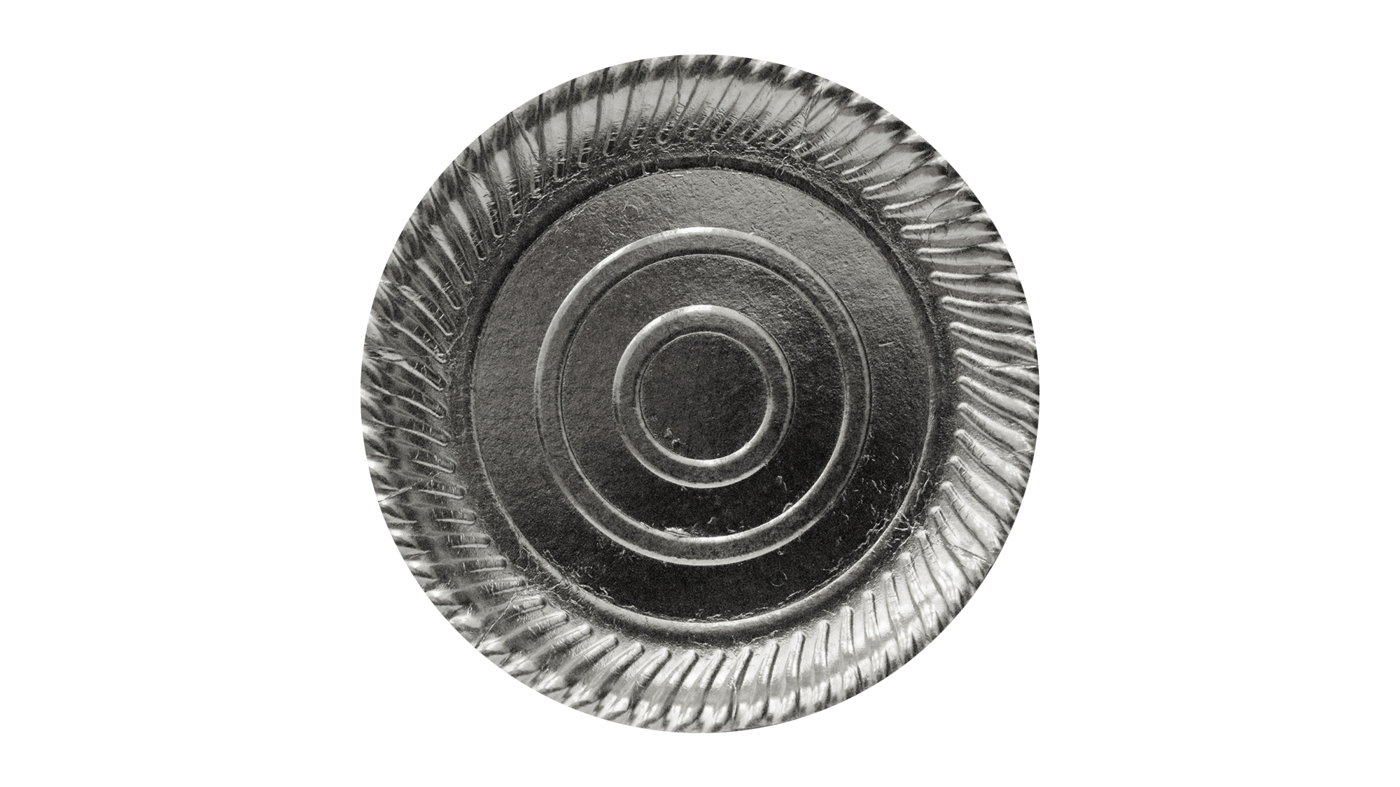 Silver Round Paper Plate