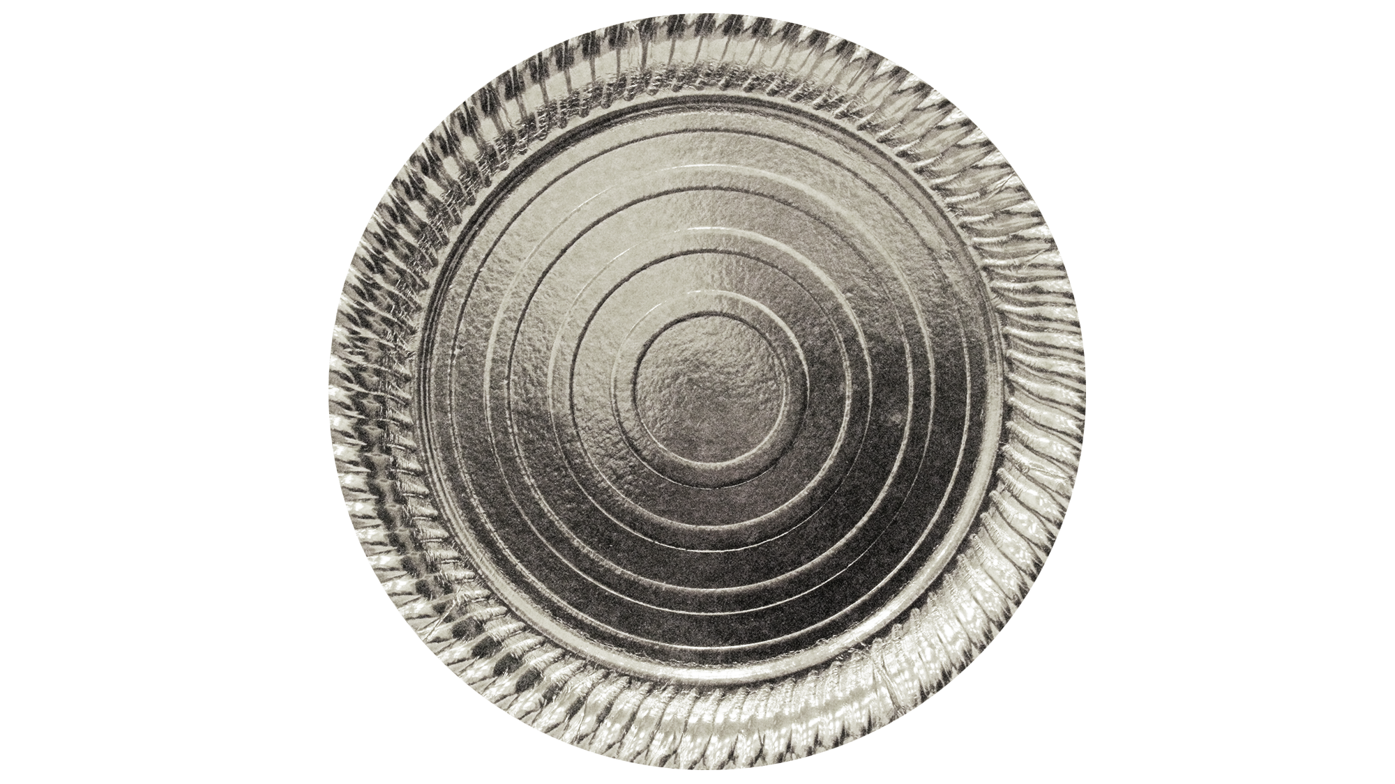Silver Round Paper Plate
