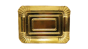 Golden Rectangular Dishes