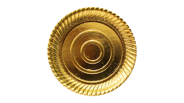 Golden Round Dishes