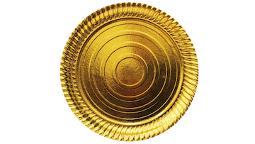 Golden Round Dishes